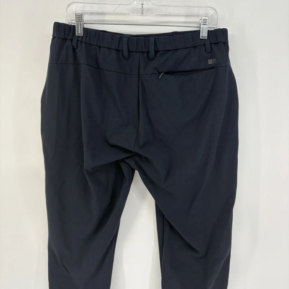 Uniqlo Smart 2-Way Stretch  Ankle Pants Mens Size L Drawstring‎ Blue Active Tech